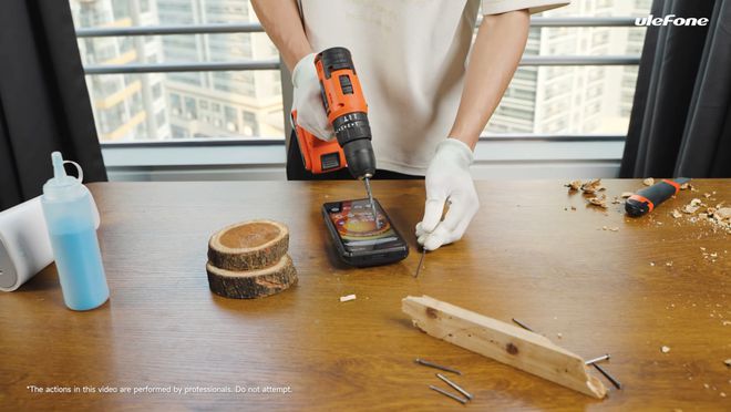 r 30 Pro：冰冻电钻碾压完好无损“暴力测试”Ulefone Armo